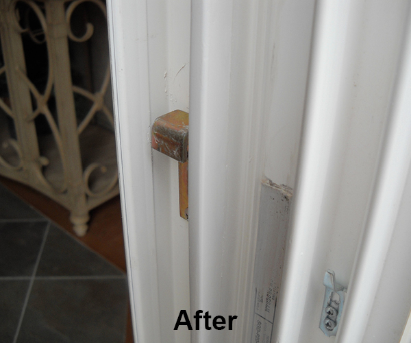 Vinyl Door Jam Repair After